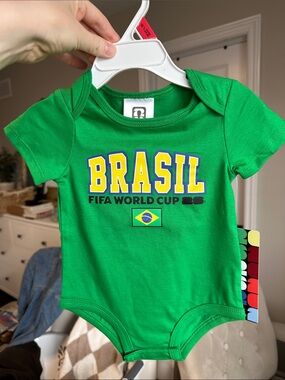 Brasil FIFA World Cup Green Baby Onesie